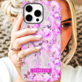 ロマンティックなピンクとラベンダーの名前 Case-Mate iPhoneケース