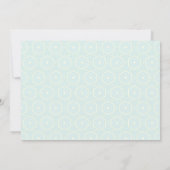 ロマンティックなピンクの桃色の頬紅 紫色の空の青い花 セーブザデート (裏面)