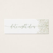 ロマンティックなベイビーズブレス デートナイトアイデア カード (正面)