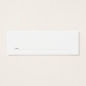 ロマンティックなベイビーズブレス デートナイトアイデア カード (裏面)