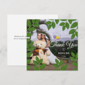 ロマンティックなベイリーフ 感謝の気持ちを込めたウェディング (正面/裏面)