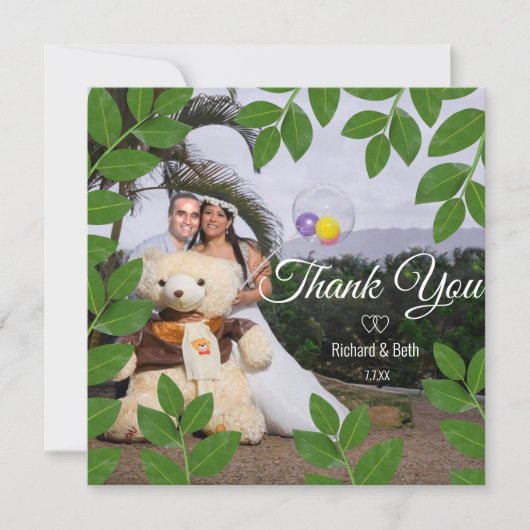 ロマンティックなベイリーフ 感謝の気持ちを込めたウェディング (正面)