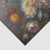 ロマンティックなペオニー花の静物デコパージュ 薄葉紙 (詳細)