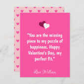 ロマンティックなマッサージ ヴァレンタインデーのカードをカスタマイズ シーズンカード (正面/裏面)