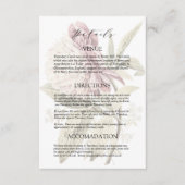 ロマンティックなヴィンテージの芍薬の結婚式の詳細 エンクロージャーカード (正面)