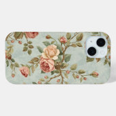 ロマンティックなヴィンテージ ローズ ガーデン Case-Mate iPhoneケース (裏面 (横))