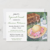 ロマンティックな公園でのピクニックパーティー招待状 招待状 (正面)