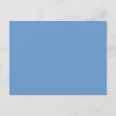 ロマンティックな冬の湖 白いスワンのウェディング 案内ポストカード (裏面)