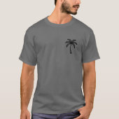 ロマンティックな夕日の散歩 Tシャツ (正面)