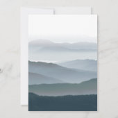 ロマンティックな山岳地帯のウェディング - 山岳地帯のナチュラルウェディング 招待状 (裏面)