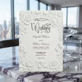 ロマンティックな摂政時代キューピッドバイオリニストの結婚式 招待状