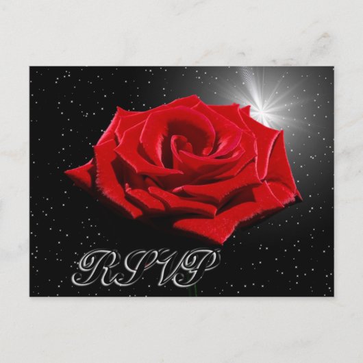 ロマンティックな星空の夜 ポストカード (正面)