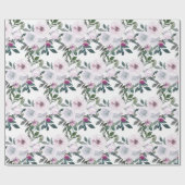 ロマンティックな春の花々 | 水彩 ラッピングペーパー (フラット)