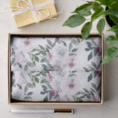 ロマンティックな春の花の水彩ティッシュペーパー 薄葉紙 (ギフト)