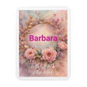 ロマンティックな母の日のカスタマイゼーション マグネット (縦)