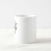ロマンティックな水彩花嫁ブーケ コーヒーマグカップ (中央)