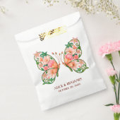 ロマンティックな油絵の花と蝶 フェイバーバッグ (封をした状態)
