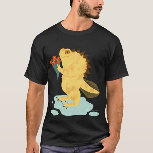 ロマンティックな沼の生き物 Tシャツ (正面)