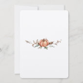 ロマンティックな秋の結婚式の招待状（保存版） セーブザデート (裏面)