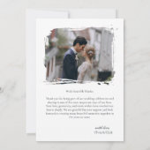 ロマンティックな結婚式のフォトカード（お礼用、文面・写真カスタマイズ可能） 招待状 (裏面)