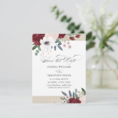 ロマンティックな花模様が日付を救う 招待状 (スタンド正面)