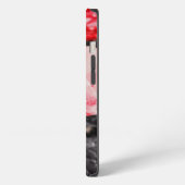 ロマンティックな赤いバラ iPhoneケース (左側面)