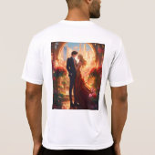"ロマンティックな雰囲気: メンズTシャツ" Tシャツ (裏面)