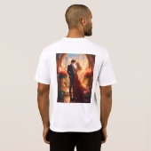 "ロマンティックな雰囲気: メンズTシャツ" Tシャツ (裏面フル)