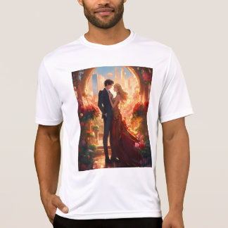 "ロマンティックな雰囲気: メンズTシャツ" Tシャツ