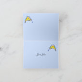 ロマンティックな鳥、ルリシジミ Valentine’s カード (内部)