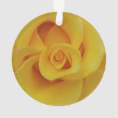 ロマンティックな黄色いバラの花びら オーナメント (裏面)