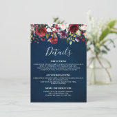 ロマンティックウォーターカラーブルゴーニュ赤海軍フローラ エンクロージャーカード (スタンド正面)