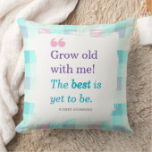 ロマンティックウォーター色引用文デザイン クッション (ブランケット)