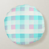 ロマンティックウォーター色引用文デザイン ラウンドクッション (裏面)