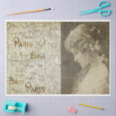 ロマンティックウーマンインパリデコパージュ紙 薄葉紙 (クラフト)