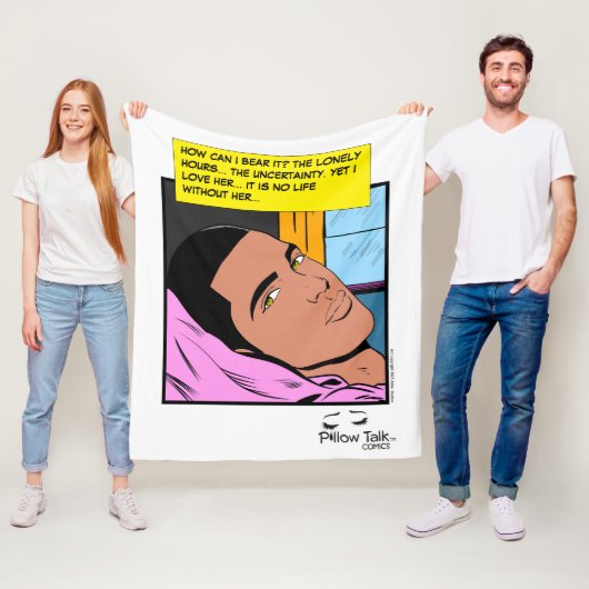 ロマンティックエコーズ 孤独なハート ロマンス コミック フリースブランケット (インサイチュ)