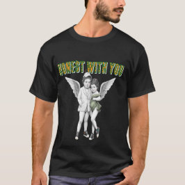 ロマンティックエンジェルカップルデザインTシャツ Tシャツ