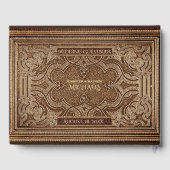 ロマンティックオールドヴィンテージルックゲストブック ゲストブック (裏面)