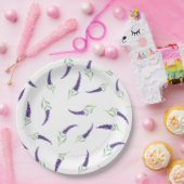 ロマンティックキュートプロヴァンス誕生日紙プレート ペーパープレート (パーティー)