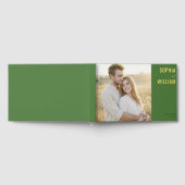 ロマンティックグリーンクラシックフォト ゲストブック (全面)