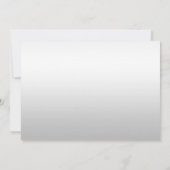 ロマンティックシルクボウシルバーグリッター&ブ結婚ラックズ 招待状 (裏面)