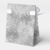 ロマンティックシルバースパークルブライダルシャワー フェイバーボックス (裏面サイド)