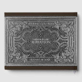 ロマンティックシルバーヴィンテージルックゲストブック ゲストブック (裏面)