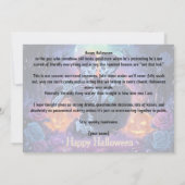 🌈🎃ロマンティックスケルトンダンスカード 招待状 (裏面)