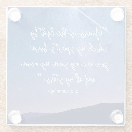 ロマンティックスターズカミングズ引用文 ガラスコースター (裏面)