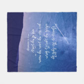 ロマンティックスターズカミングズ引用文 フリースブランケット (正面(横))