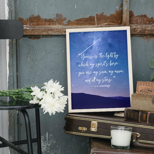 ロマンティックスターズカミングズ引用文 ポスター