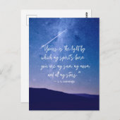 ロマンティックスターズカミングズ引用文 ポストカード (正面/裏面)