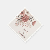 ロマンティックダスティバラ&赤面フローラ結婚ズ スタンダードカクテルナプキン (角)