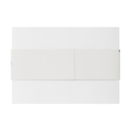 ロマンティックダスティブルーウェルカム結婚フローラ 招待状ベリーバンド (裏面例)